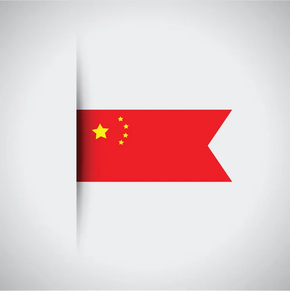 Hintergrund der chinesischen Flagge — Stockvektor