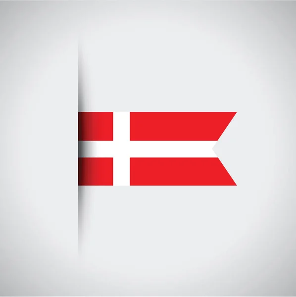 A denmark flag — Stock Vector