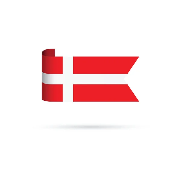 A denmark flag — Stock Vector