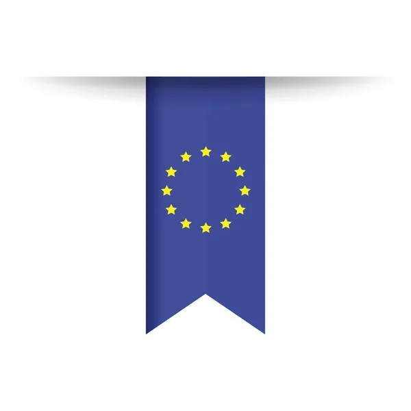 A european flag — Stock Vector