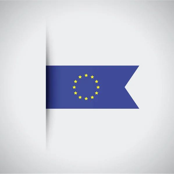 A european flag — Stock Vector