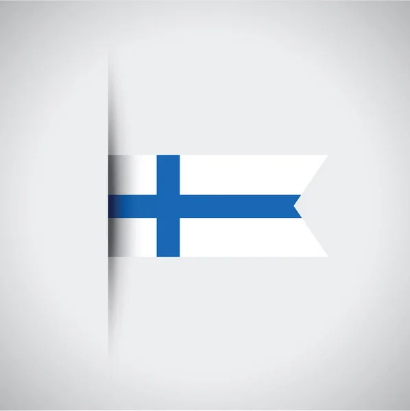 Een vlag van finland — Stockvector