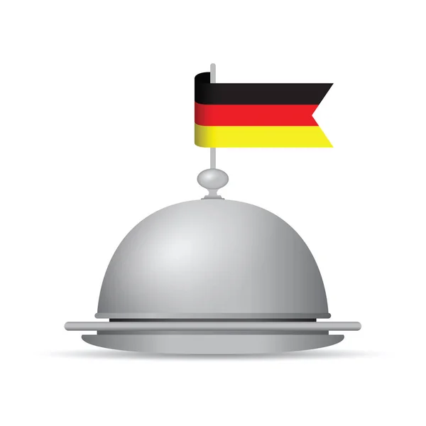 German flag dinner — Stock Vector
