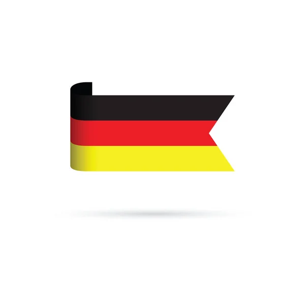 Egy német zászlót — Stock Vector