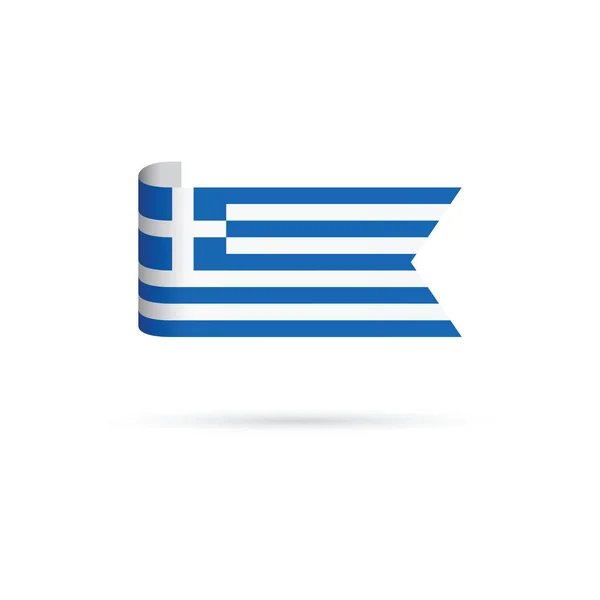 Uma bandeira grega — Vetor de Stock