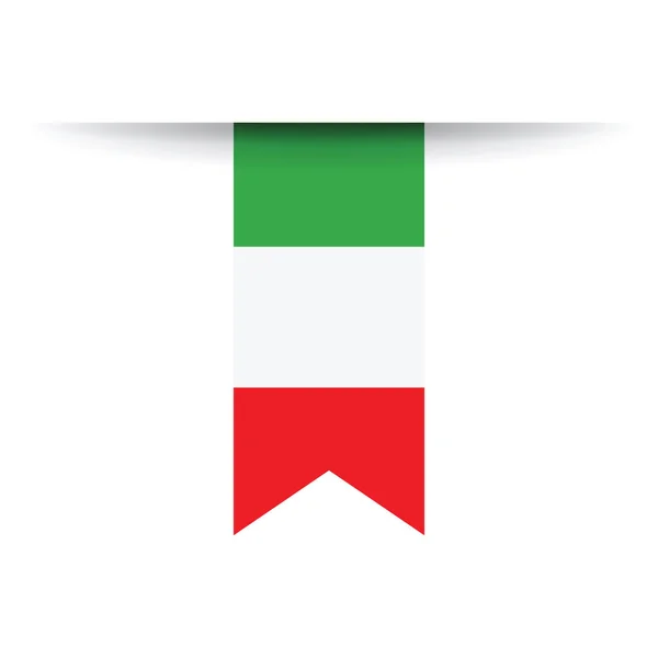 Eine italienische Flagge — Stockvektor