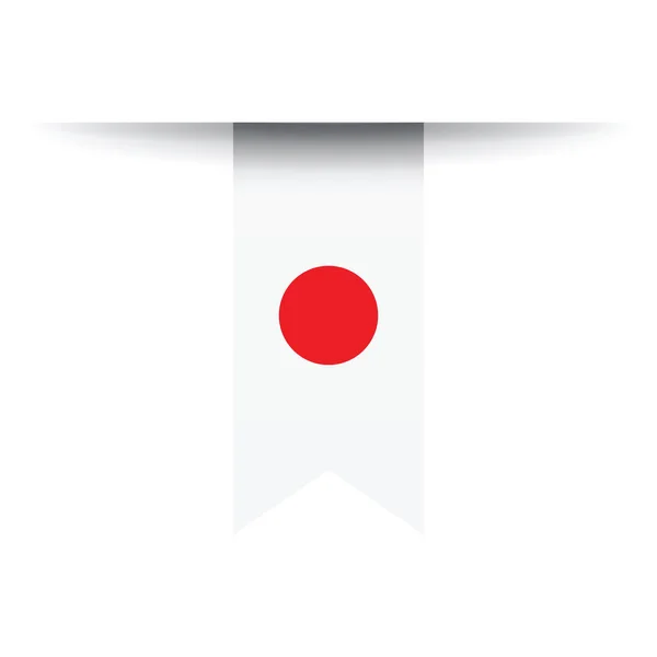 Uma bandeira do japão —  Vetores de Stock