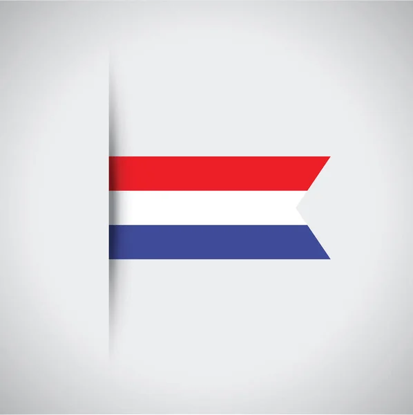 Een Nederlandse vlag — Stockvector