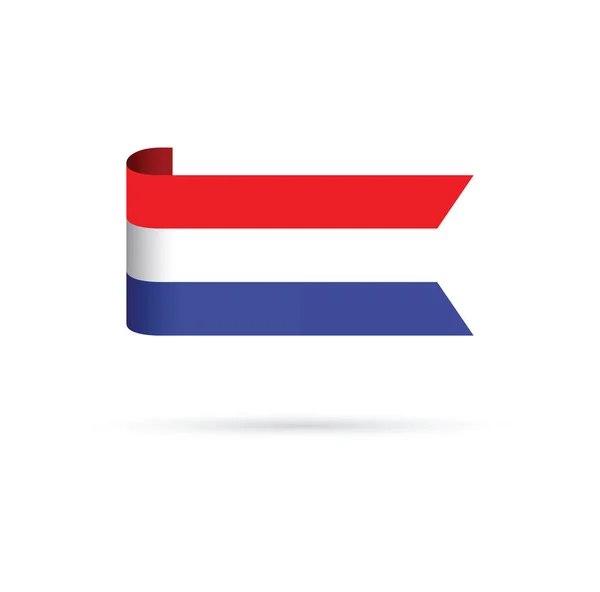 Een Nederlandse vlag — Stockvector