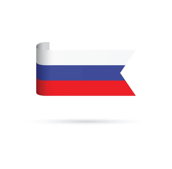 Een Russische vlag — Stockvector