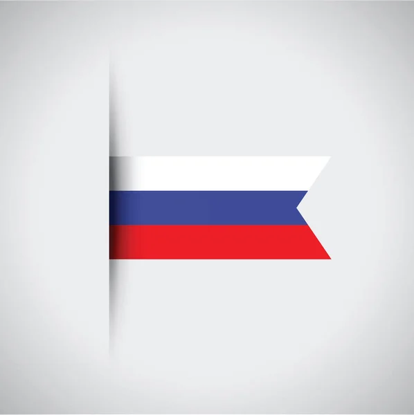 Una bandera rusa — Archivo Imágenes Vectoriales