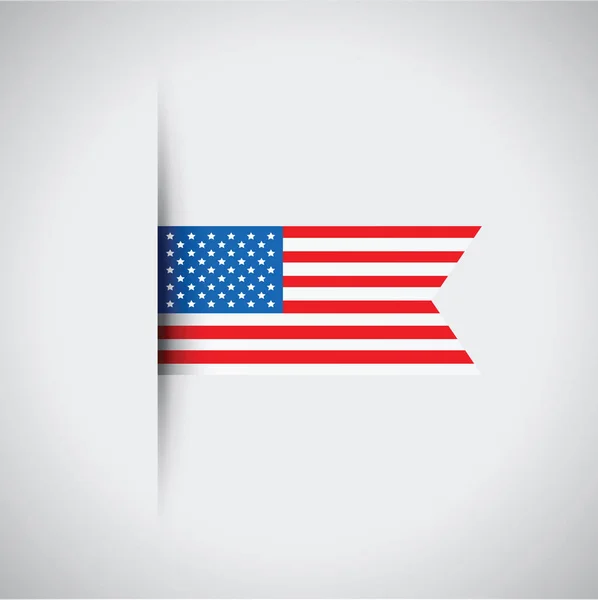 Una bandiera degli Stati Uniti — Vettoriale Stock