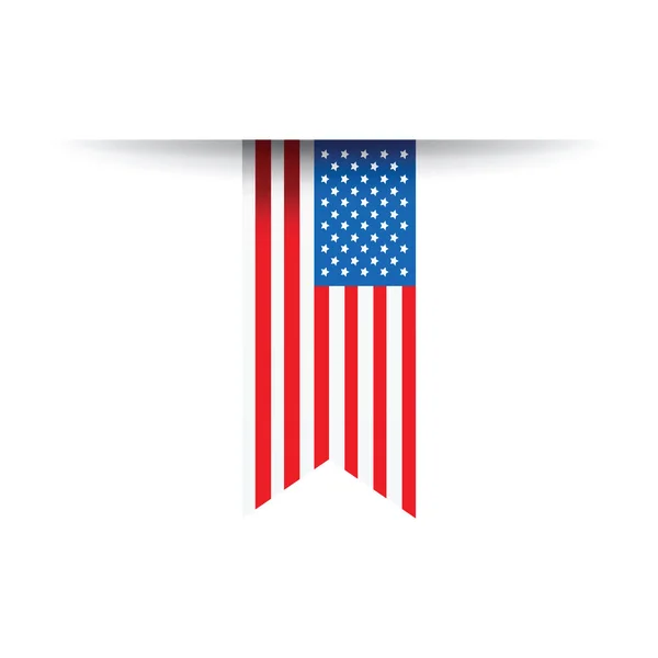 Een Usa vlag — Stockvector