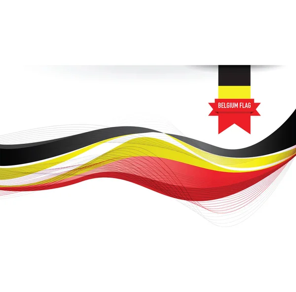 比利时国旗背景 — 图库矢量图片