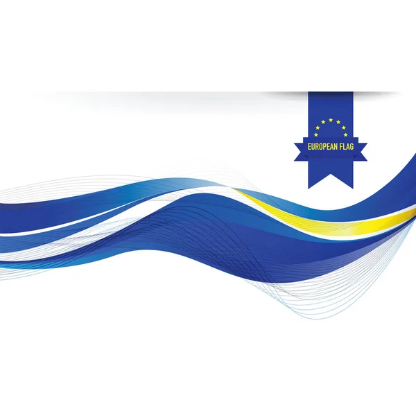 European flag background — Stock Vector