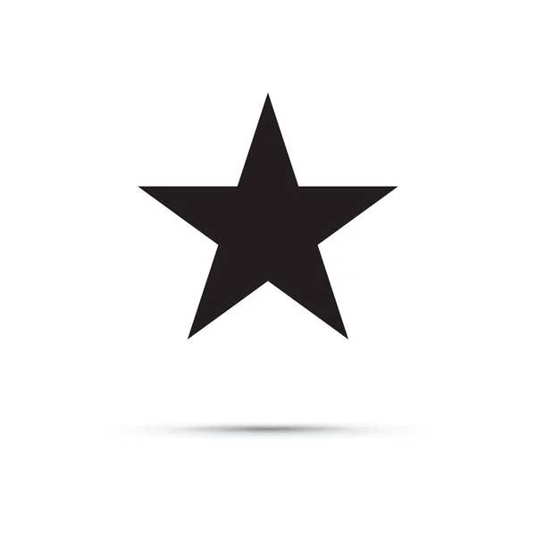 Estrella negra icono — Vector de stock