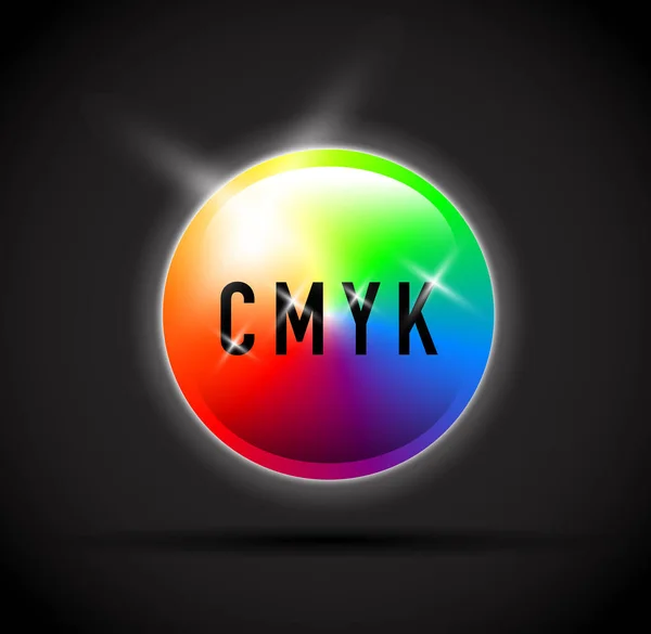 Selector de tinta cmyk — Vector de stock