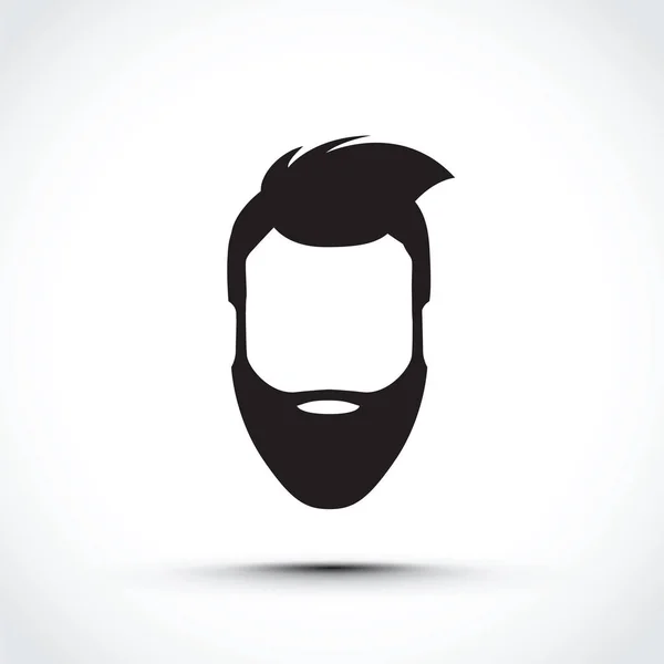 Illustration simple d'une icône d'un visage — Image vectorielle