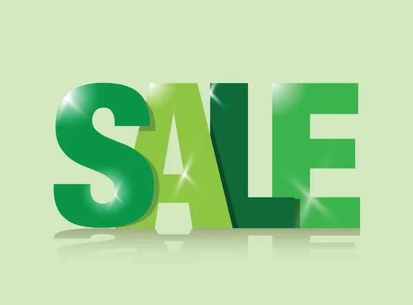 Green sales sign — Stock Vector