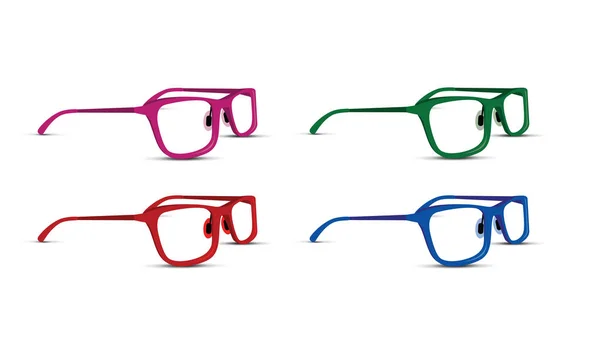 色彩缤纷的眼镜一套 — 图库矢量图片