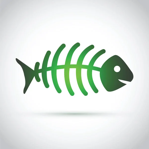 Poissons morts verts — Image vectorielle