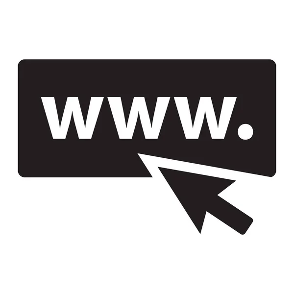 Чорний веб-сайт значок — стоковий вектор