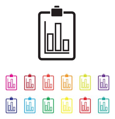 satış grafiği grafik renkli küme raporu