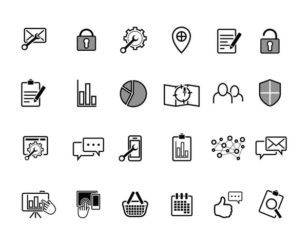 在线 web 图标和业务图标集 — 图库矢量图片
