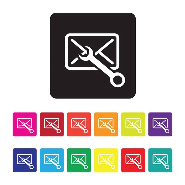 E-mail pictogram configuratieset — Stockvector