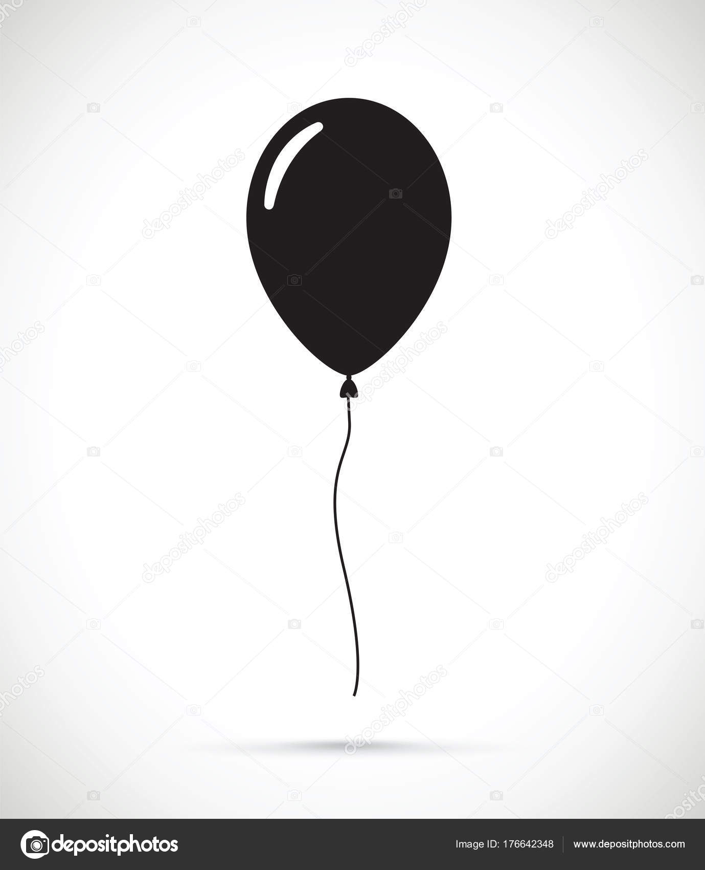 black balloon Stock Vector Image ©jameschipper #176642348