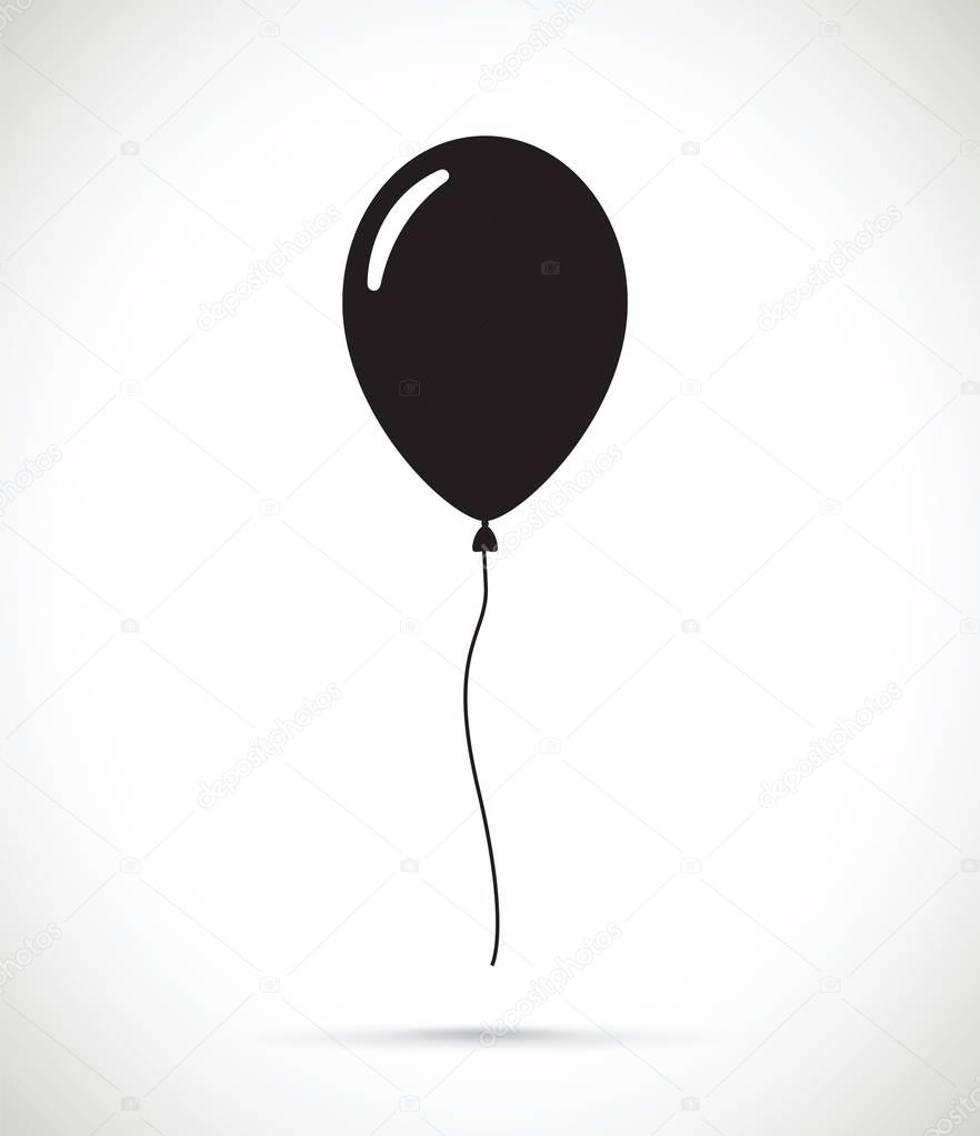 A black balloon