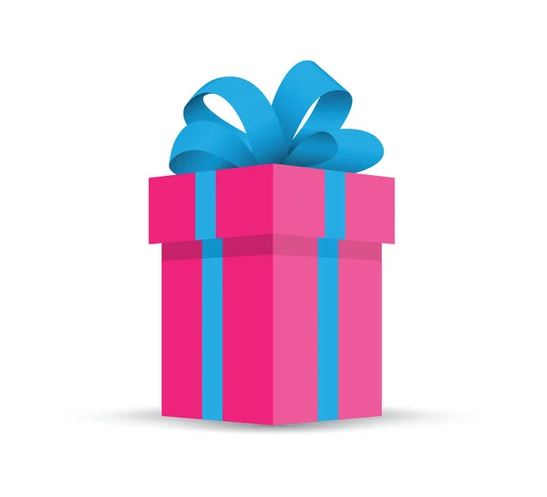 Pink present gift — Stock Vector