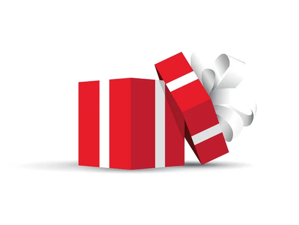 Red opened present — Stock Vector