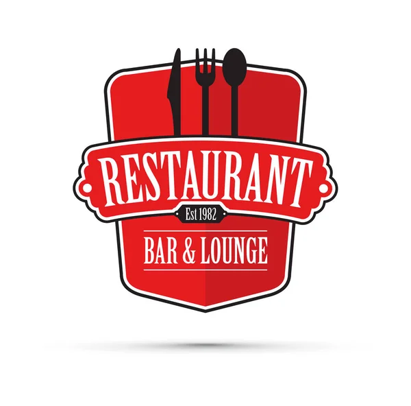 Красный дизайн ресторана — стоковый вектор