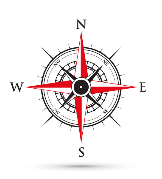 a red compass image