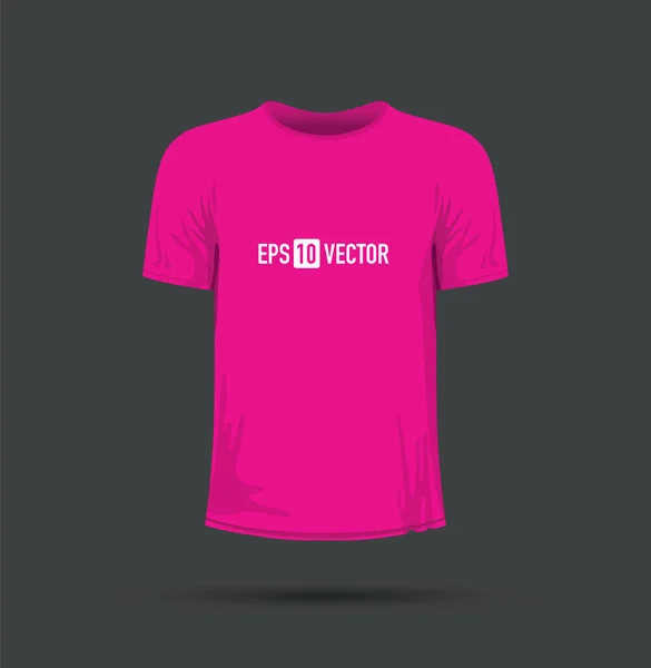 Een roze t-shirt — Stockvector