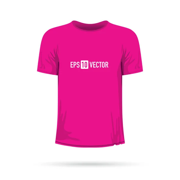 Een roze t-shirt — Stockvector