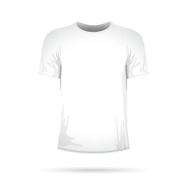 En vit tshirt — Stock vektor