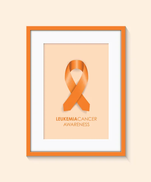 Leukemie kanker bewustzijn — Stockvector