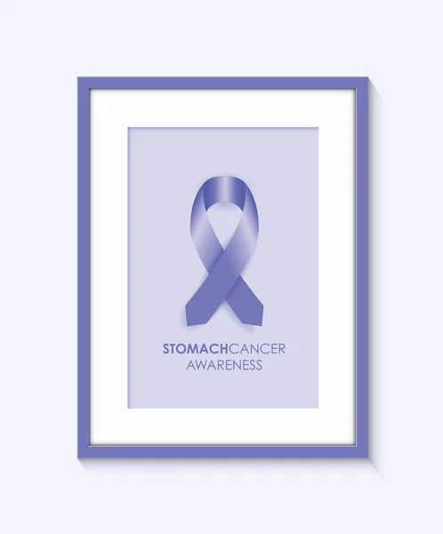 Magen cancer awareness ram — Stock vektor