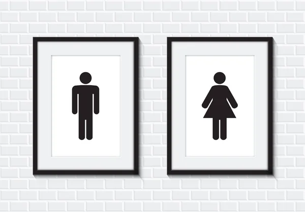 Туалет чоловіки і жінки знак — стоковий вектор