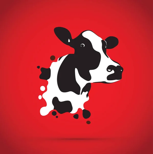 抽象母牛头 — 图库矢量图片