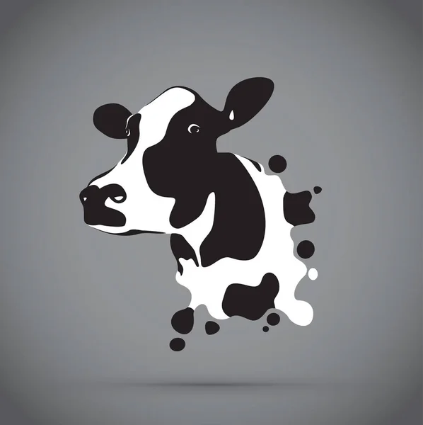 Cabeça de vaca abstrata — Vetor de Stock