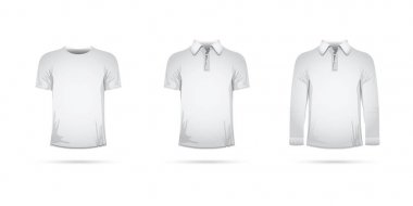 Beyaz tişörtler kümesi