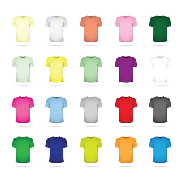 Large set of t-shirts — Stock Vector