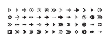 bir siyah ok çizgisi