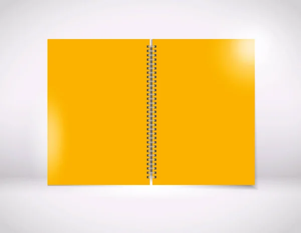 Un papel naranja wiro bind — Vector de stock