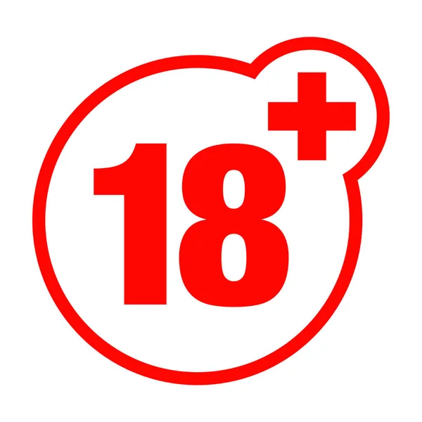 Eighteen Years Icon — Stock Vector