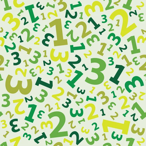 Zelená 123 Číslo Pozadí Hladké — Stockový vektor