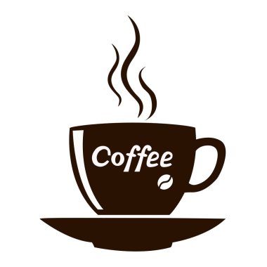 Bir fincan izole kahve..